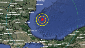 Земетресение в района на Черно море, епицентърът му е на 100 км от Варна